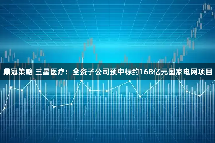 鼎冠策略 三星医疗：全资子公司预中标约168亿元国家电网项目